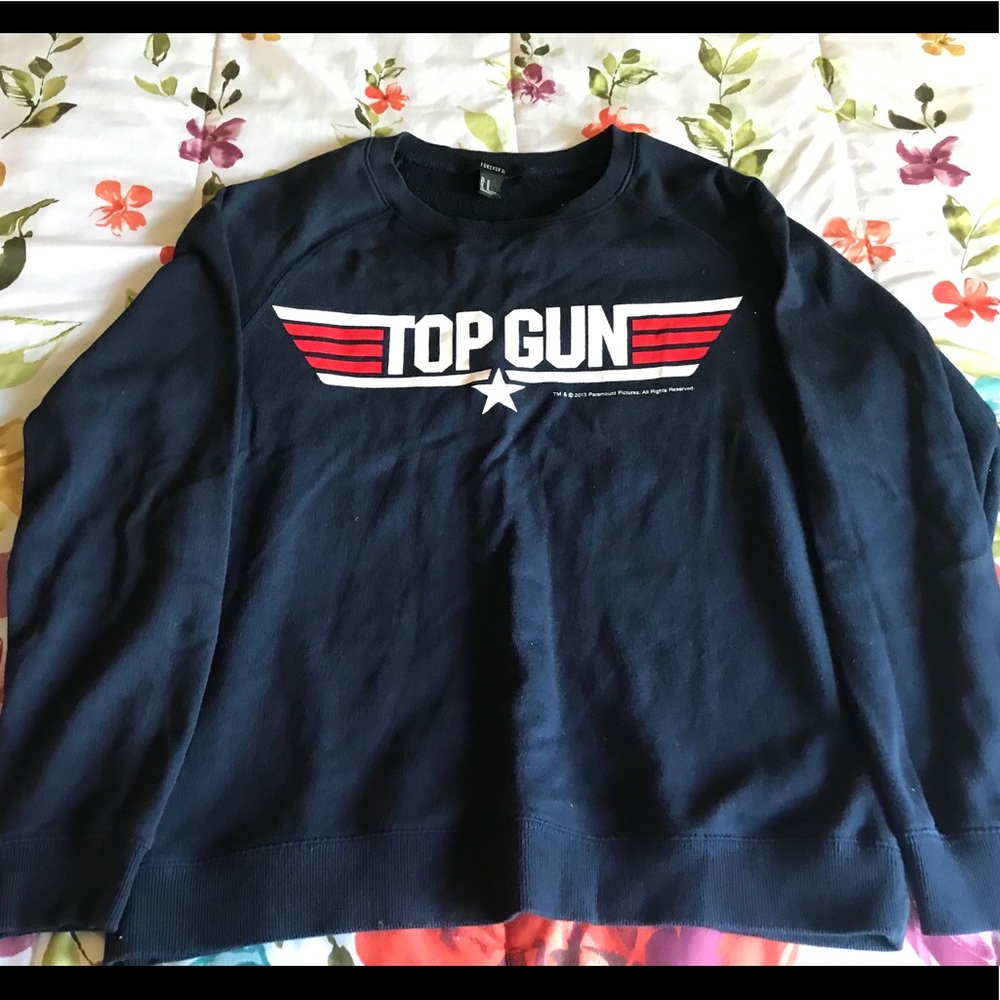Forever21 Top Gun Sweatshirt Sz M